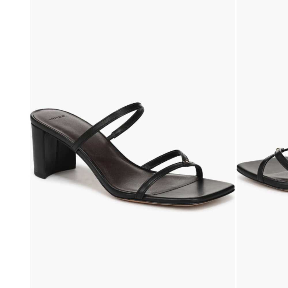 Vince Ona Slide Sandals Black — Size 11 - Like New
